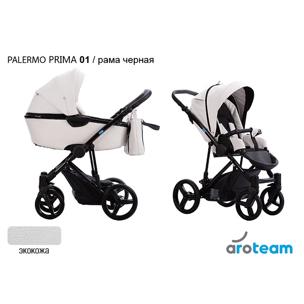 Детская коляска AroTeam Palermo Prima 2 в 1 - 01 CZA