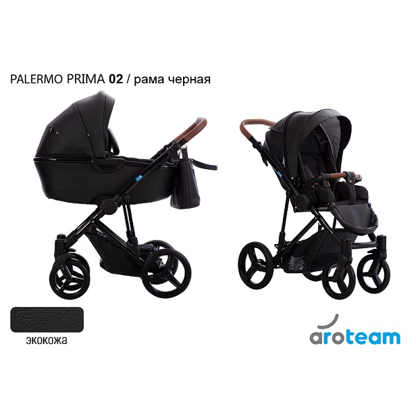 Детская коляска AroTeam Palermo Prima 2 в 1 - 02 CZA