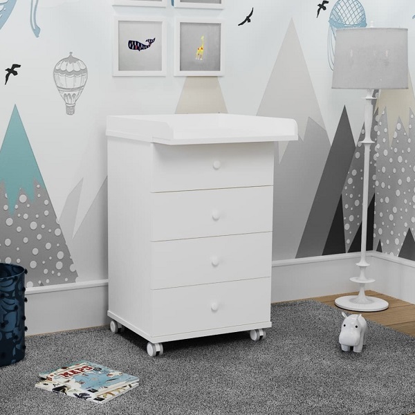Пеленальный комод Incanto 600/4 - белый