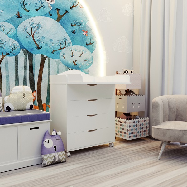 Комод пеленальный Incanto Victoria 800/4 - белый