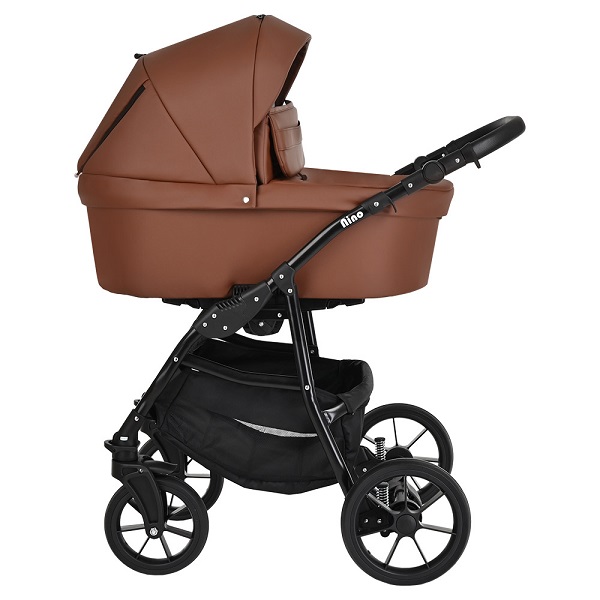Детская коляска Pituso Nino экокожа 2 в 1 - brown