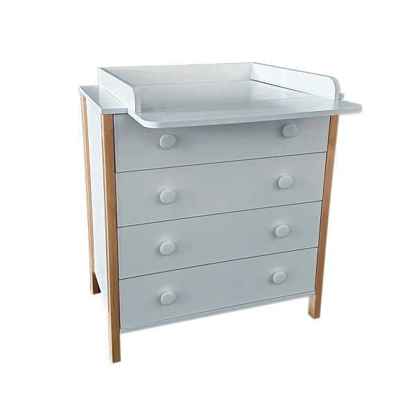 Комод пеленальный Ray Adele - белый-бук