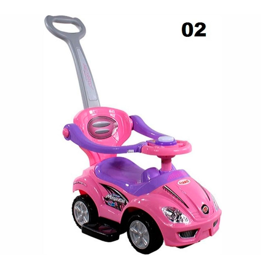 Детская машинка-каталка Мишутка - розовый