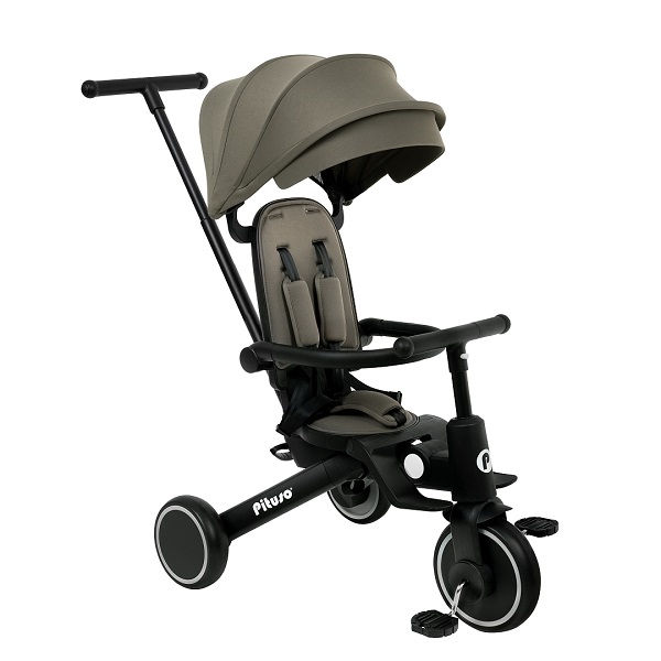 Детский велосипед Pituso Leve Pro складной - хаки