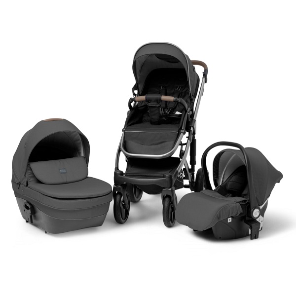 Детская коляска BubaGo Rosano 3 в 1 - темно-серый