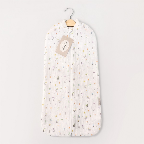 Пеленка-кокон для новорожденного муслин - грибы