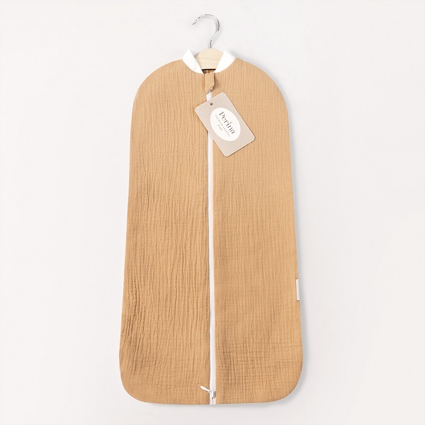 Пеленка-кокон для новорожденного муслин - охра