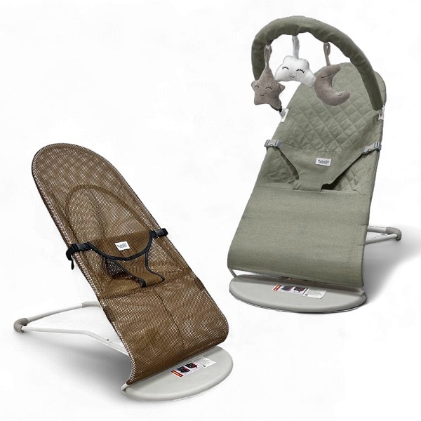 Шезлонг-качалка BubaGo Momo - оливковый