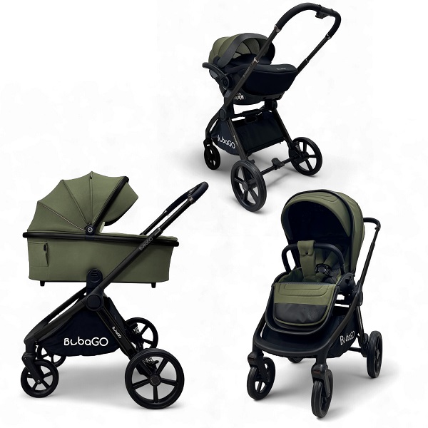 Детская коляска BubaGo Gaudi 3 в 1 - зеленый