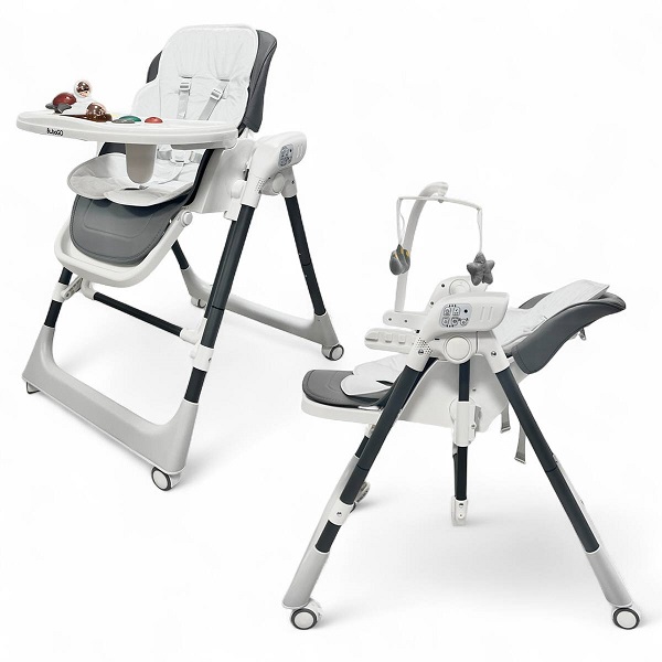 Стульчик электрокачели BubaGo Frida - серый