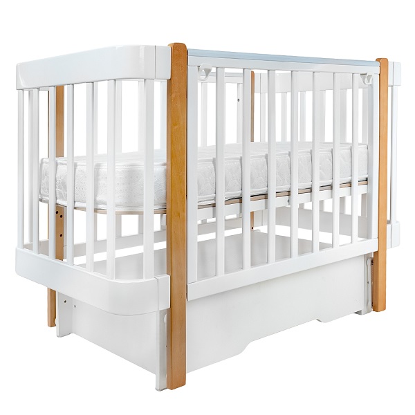 PITUSO Olivia Кровать детская + маятник/ящик/автостенка - белый-бук