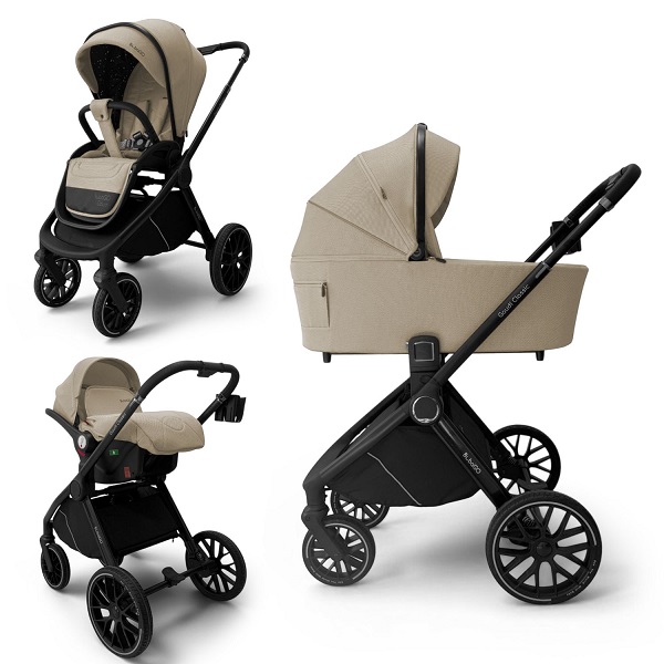 Детская коляска BubaGo Gaudi Classic 3 в 1 - бежевый