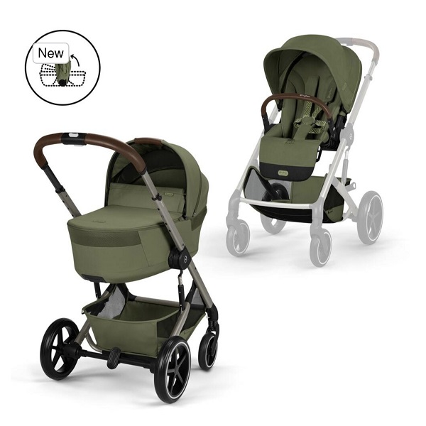 Детская коляска Cybex Balios S Lux 2026 2 в 1 - moss green