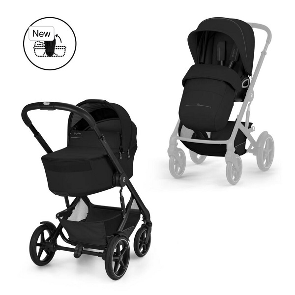 Детская коляска Cybex Talos 2026 2 в 1 - Black
