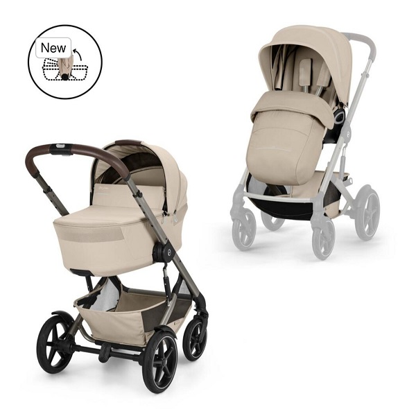 Детская коляска Cybex Talos 2026 2 в 1 - almond beige