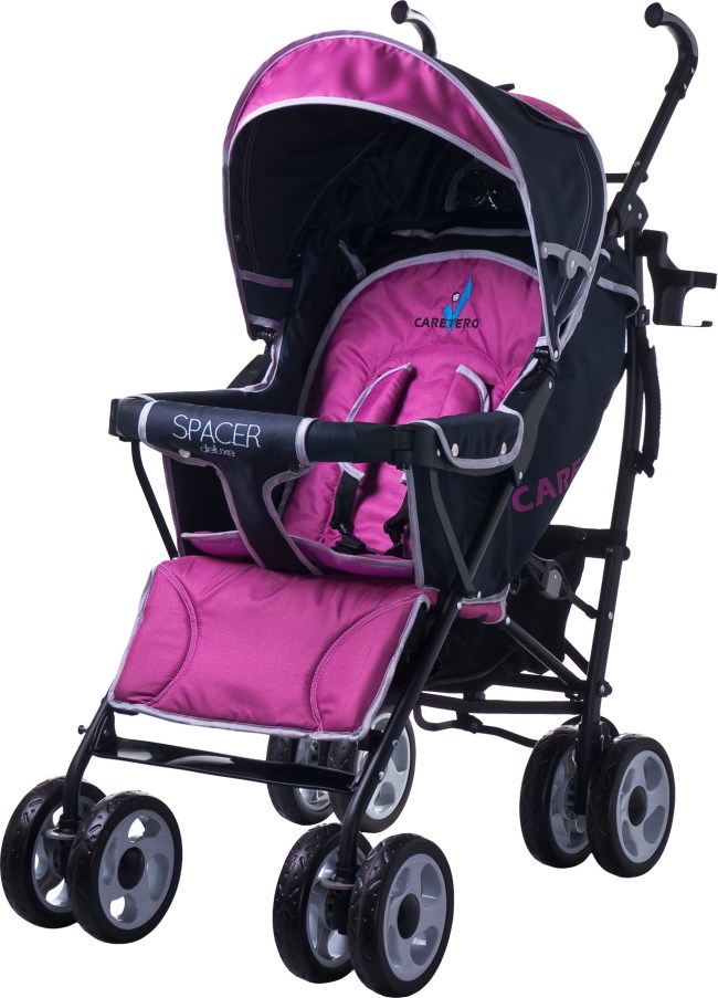 Прогулочная коляска Caretero Spacer Deluxe - розовая