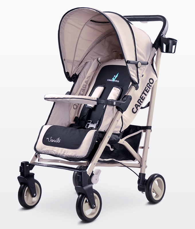 Прогулочная коляска Caretero Sonata - бежевая