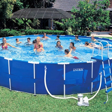 Каркасный бассейн металлический с набором  Intex 732x132