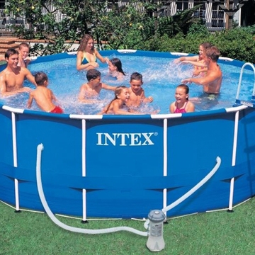 Металлический каркасный бассейн  комплектом 457 см х 122 см