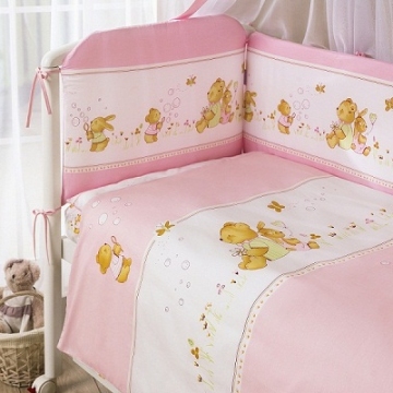 Комплект постельного белья Фея Лето розовое 6 пр