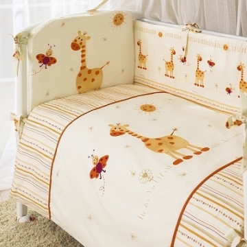 Комплект постельного белья Кроха Жирафики 6 пр