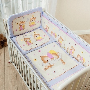 Комплект постельного белья Ника лиловый 6 пр