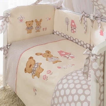 Фото детское постельное белье венеция лапушки бежевые 4 пр Детское постельное белье Венеция лапушки бежевые 4 пр