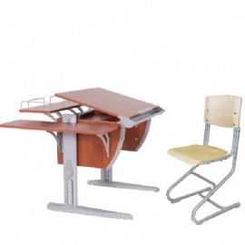 Набор мебели ДЕМИ Сут 14-02 (серый яблоко) с деревянным стулом - описание