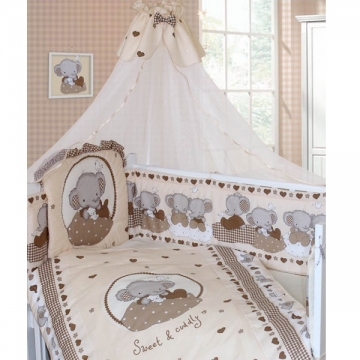 Комплект постельного белья Слоник Боня 7 пр бежевый