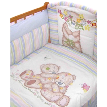 Комплект постельного белья Радужный (7 пр) цвет голубой