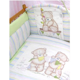 Комплект постельного белья Радужный (7 пр.) цвет салатовый - описание