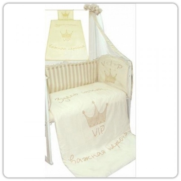 Комплект постельного белья Растем весело (7 пр) цвет молочный