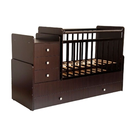 Кроватка-трансформер Фея 1100 венге - описание