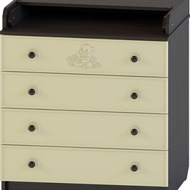 Комод пеленальный Атон КР 80 К/4 ПВХ Мишка 3D - описание