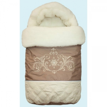 Фото меховой конверт метелица бежевый Меховой конверт Метелица бежевый