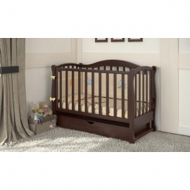 Детская кроватка Бэби Дрим Prestige 5 цвет орех темный - описание