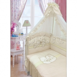 Детское белье в кроватку Золотой Гусь Лапушки 8пр. цвет бежевый - описание