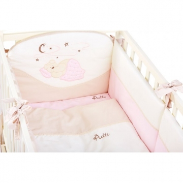 Фото детское постельное белье putti starry night pink 6 пр Детское постельное белье Putti Starry Night Pink 6 пр