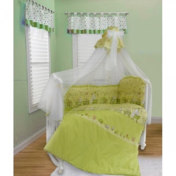 Комплект в кроватку Bombus Забавки цвет салатовый