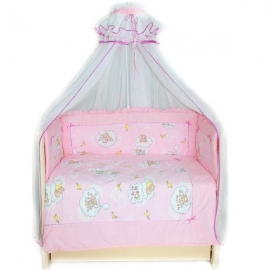 Комплект в кроватку Bombus Сладкий сон цвет розовый - описание