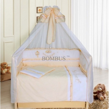 Комплект в кроватку Bombus Веселая семейка цвет бежевый