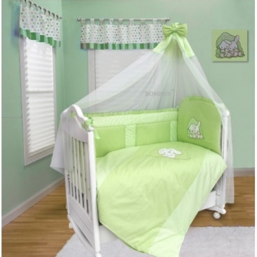 Комплект в кроватку Bombus Bunny цвет салатовый