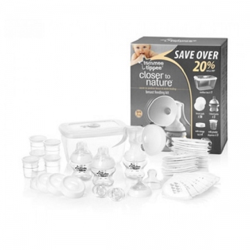 Молокоотсос Tommee Tippee ручной с набором для грудного вскармливания