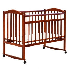 Детская кроватка Бамбини 09 цвет светлый орех - описание