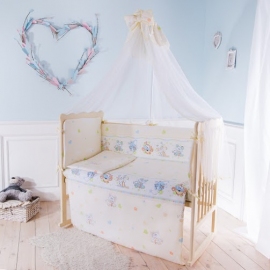 Детское постельное белье Баю Бай Улыбка бежевый 7 предметов - описание