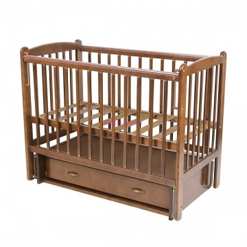 Счастливый малыш Кроха 2 продольный маятник цвет светлый орех