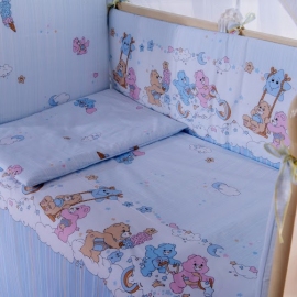 Детское постельное белье Баю бай Забава голубой 6 предметов - описание
