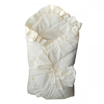 Конверт-одеяло Papitto с бантом цвет белый