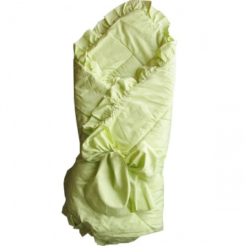 Конверт-одеяло Papitto с бантом цвет салатовый