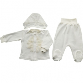 Комплект на выписку 3 предмета для мальчика - описание